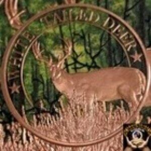 White-Tailed Deer Copper Coin Oz.